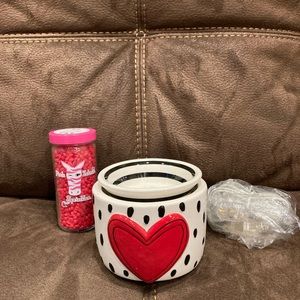 Pink Zebra,”Crazy for You” warmer, NWT